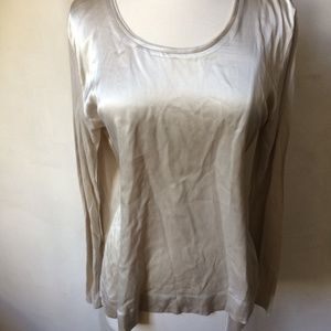 Gerard Darel Silk Shirt long sleeve shirt sz 4